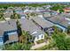 Brightly colored single-Gathering homes with lush green trees in a well-planned community at 606 Winterside Dr, Apollo Beach, FL 33572