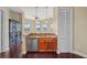Bright kitchen featuring stainless steel appliances, granite countertops, and dark wood flooring at 700 S Harbour Island Blvd # 813, Tampa, FL 33602