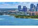 Beautiful waterfront cityscape with parks and modern buildings at 720 Brightwaters Ne Blvd, St Petersburg, FL 33704