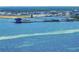 Scenic aerial view showcasing waterfront building and the harbor at 720 Brightwaters Ne Blvd, St Petersburg, FL 33704