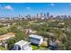 Attractive aerial view of the property showcasing the proximity to the downtown skyline and surrounding trees at 1312 W Azeele St # 2, Tampa, FL 33606