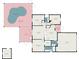 Detailed floor plan showcasing the layout of the home, pool, and porches at 1601 14Th W St, Palmetto, FL 34221