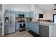 Beautiful kitchen with stainless steel appliances, granite countertops and open floorplan at 1601 14Th W St, Palmetto, FL 34221