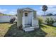 This home features a shed, with a decorative porch, for extra storage at 1601 14Th W St, Palmetto, FL 34221