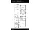Floor plan of the home showing four bedrooms, three bathrooms, a kitchen, and a two-car garage at 406 Sun Chaser Dr, Nokomis, FL 34275