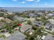 Stunning aerial view of a waterfront property, highlighting its prime location and neighborhood at 5025 W Homer Ave, Tampa, FL 33629