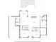 Detailed first floor plan showcasing the layout, including the kitchen, dining room, living room, and Gathering room at 5025 W Homer Ave, Tampa, FL 33629
