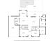Detailed first floor plan showcasing the layout, including the kitchen, dining room, living room, and Gathering room at 5025 W Homer Ave, Tampa, FL 33629