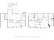Detailed floor plan showcasing layout of the house, including kitchen, bedrooms, living spaces and outdoor areas at 5025 W Homer Ave, Tampa, FL 33629