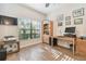 Home office with tile flooring, a large window, and practical furnishings at 8248 Sequester Loop, Land O Lakes, FL 34637