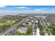 An aerial view of the condo complex near the bay, with easy access to shopping and entertainment at 9945 47Th Ave N # 203, St Petersburg, FL 33708
