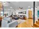 Inviting living room with hardwood floors, comfortable sofa, and bright natural light at 326 16Th Ne Ave, St Petersburg, FL 33704