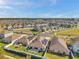 Expansive aerial view of a vibrant community with well-maintained lawns and modern homes, showcasing a desirable neighborhood setting at 4201 Globe Thistle Dr, Tampa, FL 33619