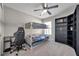 Well-lit bedroom featuring a bunk bed, a desk, and a bookcase, perfect for a room at 4201 Globe Thistle Dr, Tampa, FL 33619