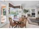 Cozy breakfast nook with views of the pool and access to the lanai at 4693 Aylesford Dr, Palm Harbor, FL 34685