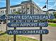 Entrance sign for Zephyr Estates East, a 55+ community located at 4801 Airport Rd at 4801 Airport Rd # 118, Zephyrhills, FL 33542