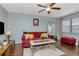 Relaxing living area featuring comfortable seating, abundant natural light, and stylish decor for a cozy ambiance at 5850 21St N St # 12, St Petersburg, FL 33714