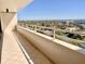 A spacious balcony with a beautiful view of the surrounding neighborhood at 5940 Pelican Bay S Plz # 1105, Gulfport, FL 33707