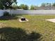 This large backyard is fenced and features an outdoor fire pit for relaxing evenings at 6221 13Th N Ave, St Petersburg, FL 33710