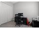 Bright home office with a closet, neutral walls, and ceiling fan at 6313 Brevada Ln, Apollo Beach, FL 33572