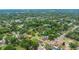 Aerial image highlights the property in a lush area, close to schools, parks, and convenient local transportation options at 8505 N Brooks St, Tampa, FL 33604
