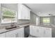 Kitchen sink with white cabinets and granite countertops at 8505 N Brooks St, Tampa, FL 33604