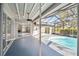 Screened in lanai area with private pool at 8818 Poe Dr, Hudson, FL 34667