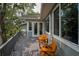 Relaxing deck with outdoor seating and views of the landscaped backyard at 2997 Eagle Estates E Cir, Clearwater, FL 33761