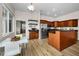 Kitchen with breakfast nook, granite countertops and stainless steel appliances at 2997 Eagle Estates E Cir, Clearwater, FL 33761
