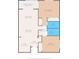 Layout showing the living room, dining area, kitchen, Primary bedroom, and bathrooms at 4681 1St Ne St # 306, St Petersburg, FL 33703