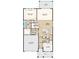 Layout of the home featuring a primary suite, kitchen, great room, dining area, and a two-car garage at 5128 Slate Hue Pl, Apollo Beach, FL 33572
