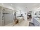 Elegant bathroom offering a soaking tub, shower, and view into the bedroom at 5239 Admiral Pointe Dr, Apollo Beach, FL 33572