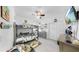 bedroom with bunk beds, ceiling fan, and playful decor at 5239 Admiral Pointe Dr, Apollo Beach, FL 33572
