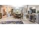 Formal dining room has seating for six and opens up into the kitchen at 8198 Terrace Garden N Dr # 411, St Petersburg, FL 33709