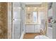 Bathroom featuring a walk-in shower and neutral-colored walls at 9790 66Th N St # 160, Pinellas Park, FL 33782
