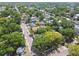 Charming neighborhood aerial view showcasing lush greenery and inviting homes at 3411 N 12Th St, Tampa, FL 33605