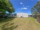 Fenced backyard offers privacy and security in this comfortable home setting at 34150 Estates Ln, Wesley Chapel, FL 33543