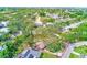 Aerial view of home showcasing the mature landscaping and the neighborhood's surroundings at 3572 Pocahontas Dr, Largo, FL 33774