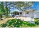 Backyard featuring a concrete patio with a view of mature landscaping at 3572 Pocahontas Dr, Largo, FL 33774