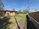 Backyard with chain link fence and potential for landscaping and outdoor enjoyment at 5012 Osprey Ln, New Port Richey, FL 34652