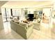 Inviting living room with balcony access, neutral decor, and comfortable seating arrangements at 690 Island Way # 707, Clearwater Beach, FL 33767