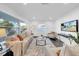 Bright living room with hardwood floors, a modern sofa, and an abundance of natural light at 136 30Th N Ave, St Petersburg, FL 33704