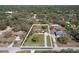 Aerial view of the property boundary showing the house layout within its spacious lot and surroundings at 16247 Fringe Tree Dr, Spring Hill, FL 34610