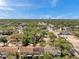 Wide aerial perspective of a town showcasing a blend of residential and business zones, with lush trees at 4733 W Vasconia St, Tampa, FL 33629