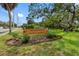 Abercrombie Park sign in St. Petersburg with lush landscaping and mature trees offering a serene neighborhood entrance at 8300 37Th N Ave, St Petersburg, FL 33710