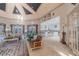 Inviting clubhouse interior featuring a wet bar and comfortable seating arrangements at 9740 Lake Chase Island Way # 9740, Tampa, FL 33626
