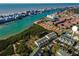 Stunning aerial view showcasing the property's proximity to the beach, waterways, and surrounding neighborhood at 14723 Seminole Trl, Seminole, FL 33776
