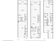 Detailed floor plan showcasing layout of the three floors of the home at 14723 Seminole Trl, Seminole, FL 33776