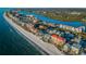 Scenic aerial view showcasing the beachfront property, coastal landscape, and proximity to the water at 19111 Vista Bay Dr # 304, Indian Shores, FL 33785