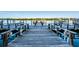 Picturesque dock offers serene water views and an inviting space for relaxation and recreation at 19111 Vista Bay Dr # 304, Indian Shores, FL 33785